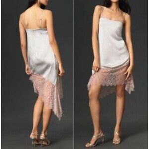 Anthropologie silk lace nightgown